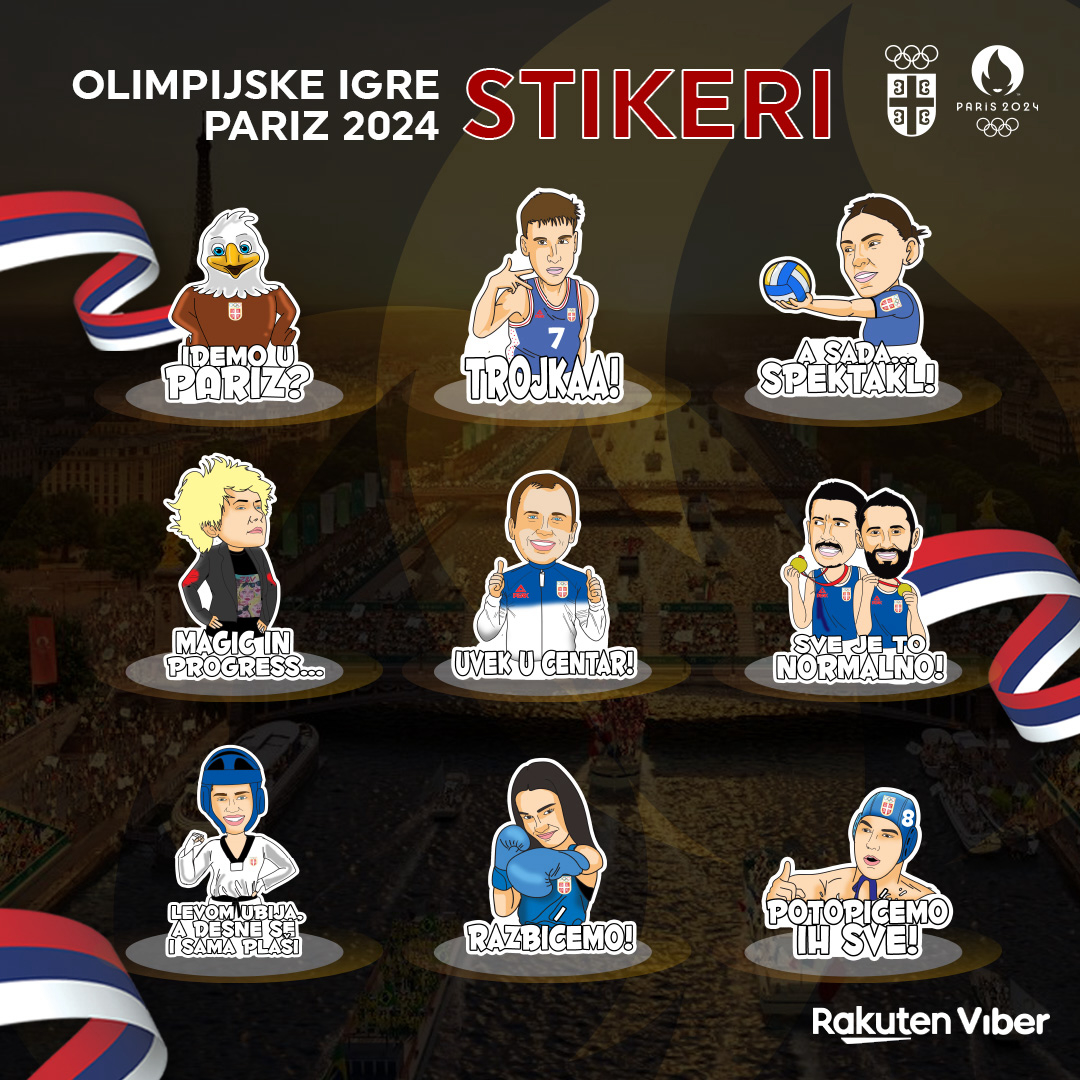 Stikeri Olimpijskog tima Srbije
