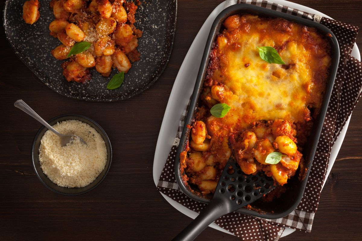 Recept za zapečene njoke sa spanaćem i šunkom