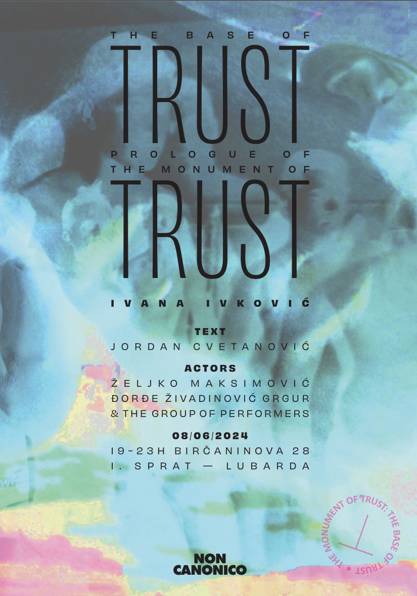 Performans „The Base of Trust“ Ivane Ivković u beogradskoj Galeriji Non Canonico