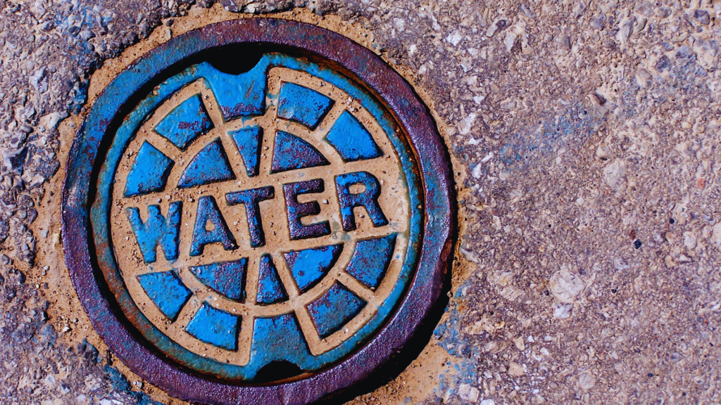 water in small holes