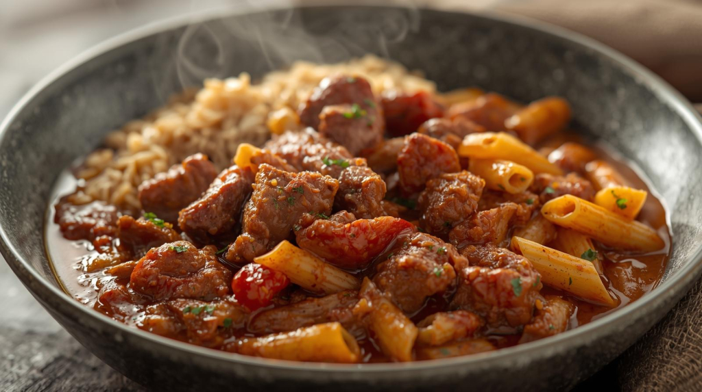 Goveđi gulaš sa integralnom testeninom