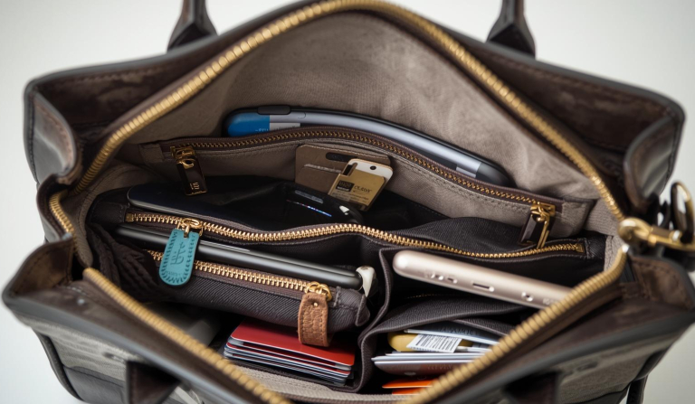 Organizacija unutrašnjosti torbe