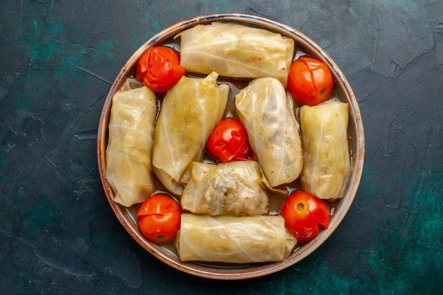 preparing homemade sarma