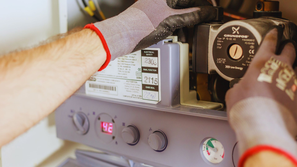 Heating boiler maintenance