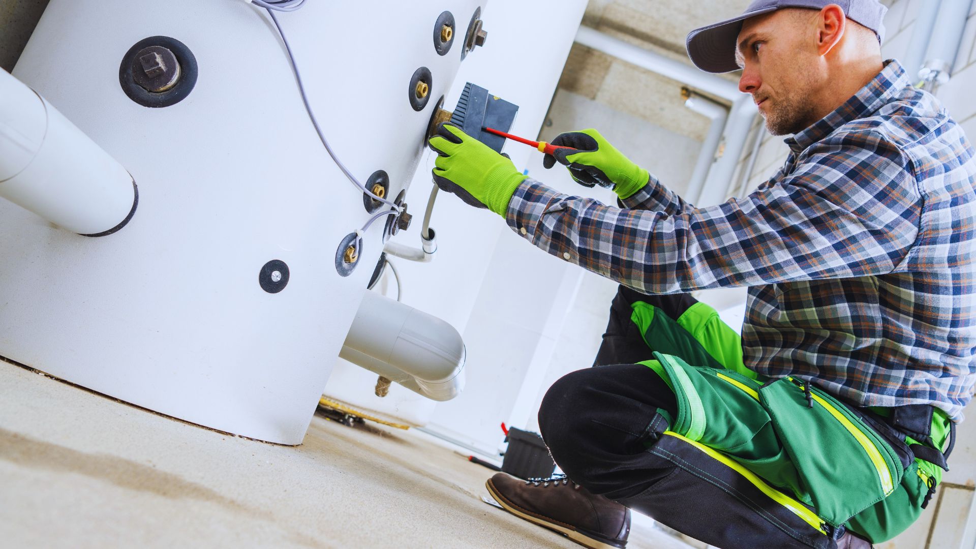Heating boiler maintenance