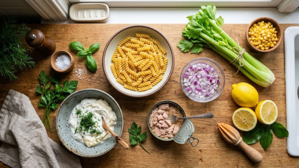 kremasta salata od tune i testenine