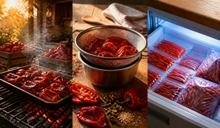 Zamrzavanje pečenih paprika