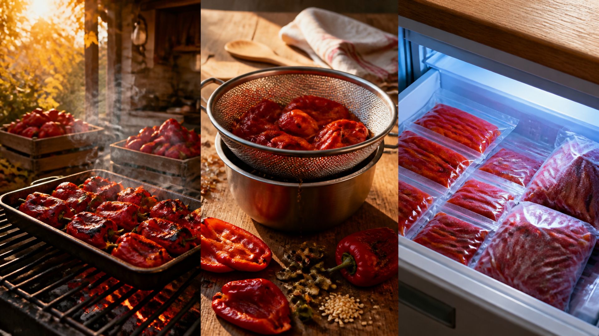 Zamrzavanje pečenih paprika